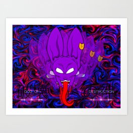 God of destruction Art Print