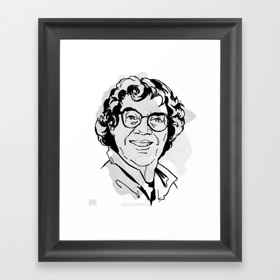 MAP: Viola Cordova Framed Art Print