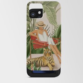 The Lady and the Tiger II iPhone Card Case