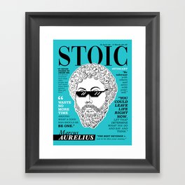 Stoic. Marcus Aurelius Framed Art Print