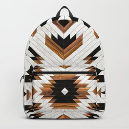 Urban Tribal Pattern No.5 - Aztec - Concrete and Wood Backpack