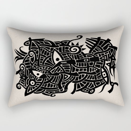 - androgynous fish - Rectangular Pillow