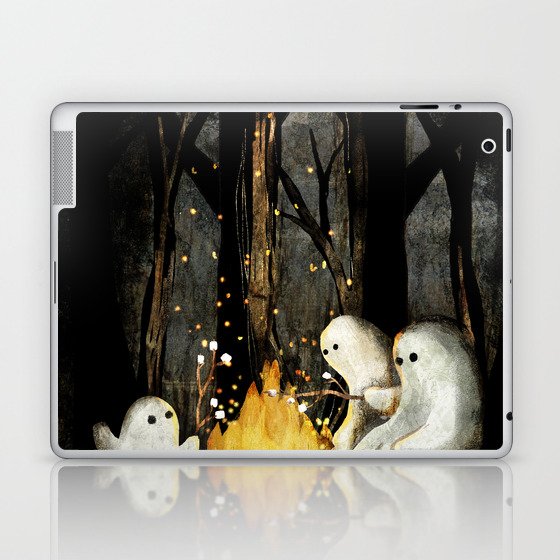 Marshmallows and ghost stories Laptop & iPad Skin