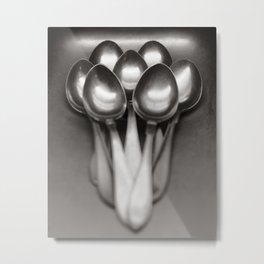 Spoons in the kitchen sink Metal Print