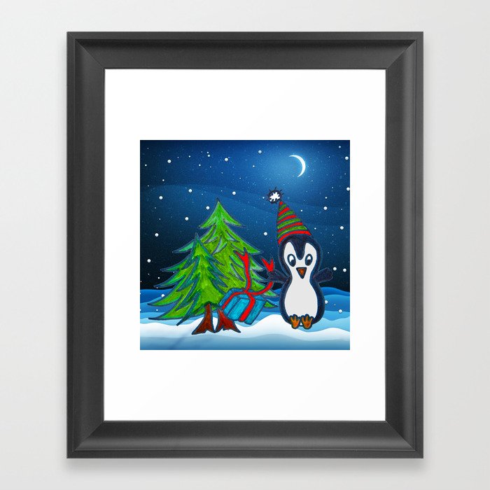 Christmas Gifts Christmas Spirit Kids Painting Framed Art