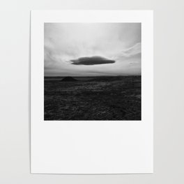 Lenticular Cloud The Santa Fe Trail in Colorado. Poster
