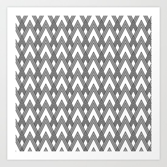 Minimal pattern Art Print