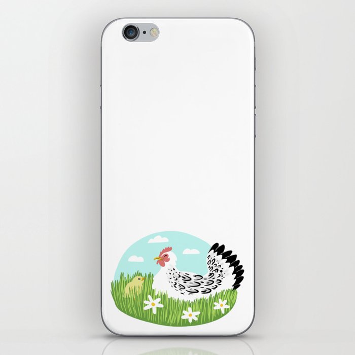 mother hen and chick iPhone Skin