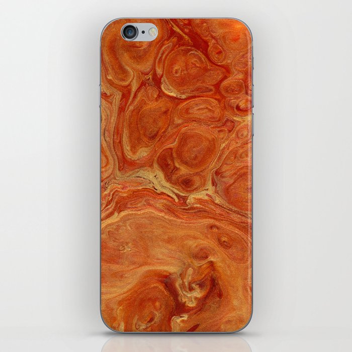 Burnt Orange Fire Lava Flow iPhone Skin