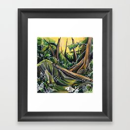 Filtered Forest Framed Art Print