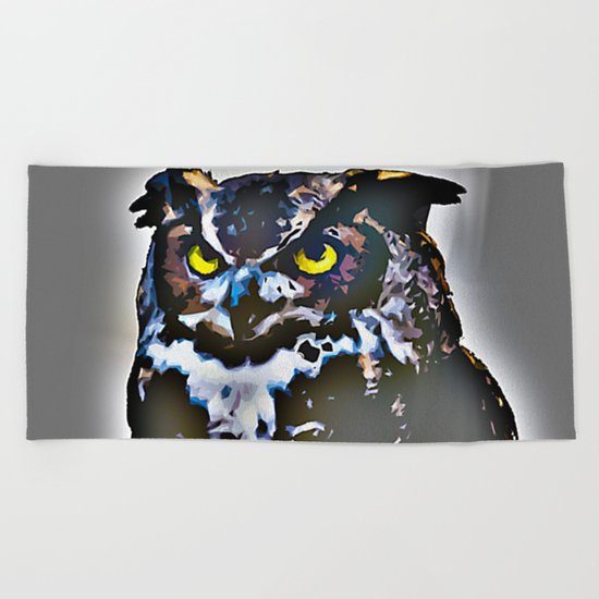 Owl Beach Towel