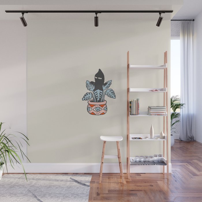 Inktober Day 9 Yokai Wall Mural By Wesleybird Society6