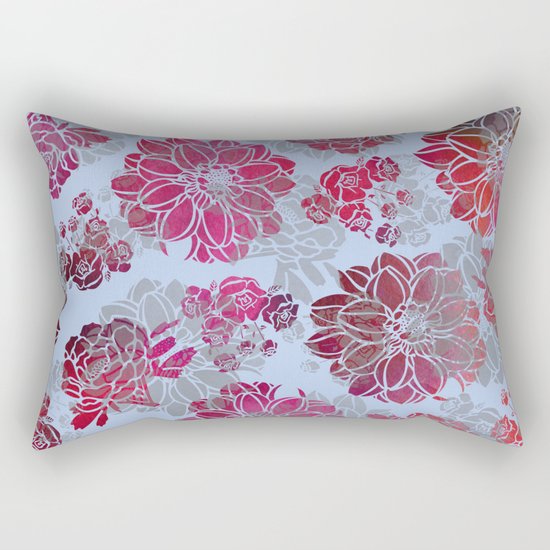 Flower Pattern Design Rectangular Pillow