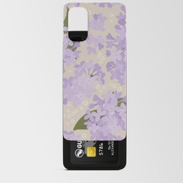 Very Peri Botanical Spring Flowers Garden - Lilacs Android Card Case