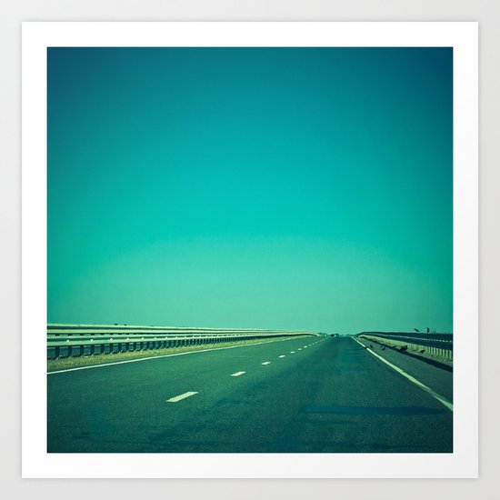 Lonely Way Art Print