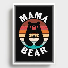 Mama Bear Vintage Framed Canvas