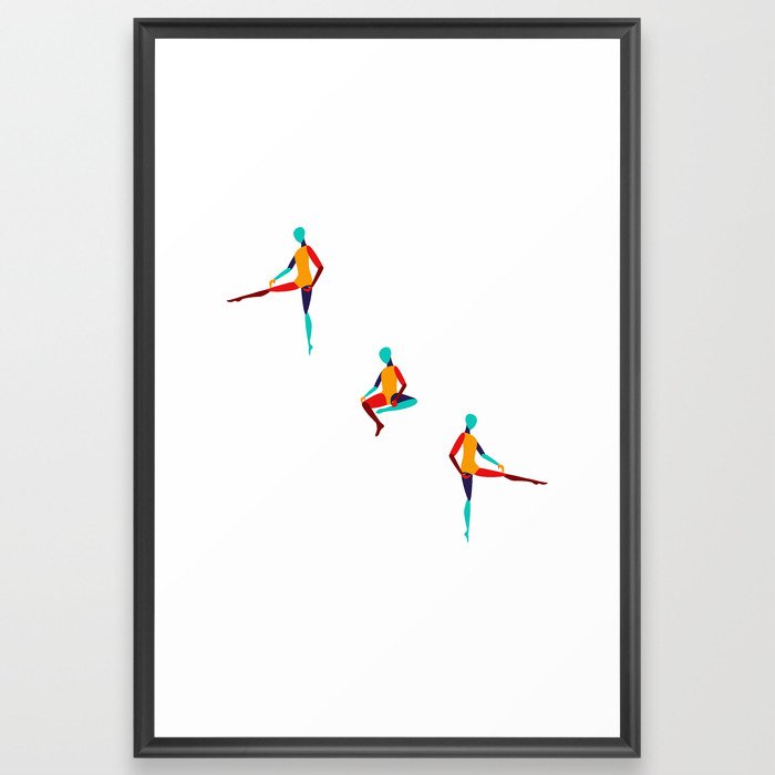 Modern minimal human art print Framed Art Print