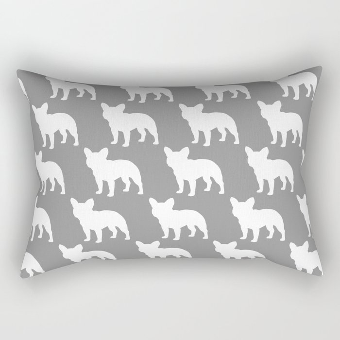 French Bulldog Silhouette(s) Rectangular Pillow