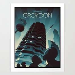 Welcome to Croydon Art Print