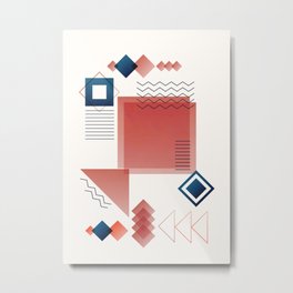 Modern Design 01 Metal Print | Retro, Element, Design, Circle, Shape, Minimal, Contemporarz, Minimalism, Geometry, Set 