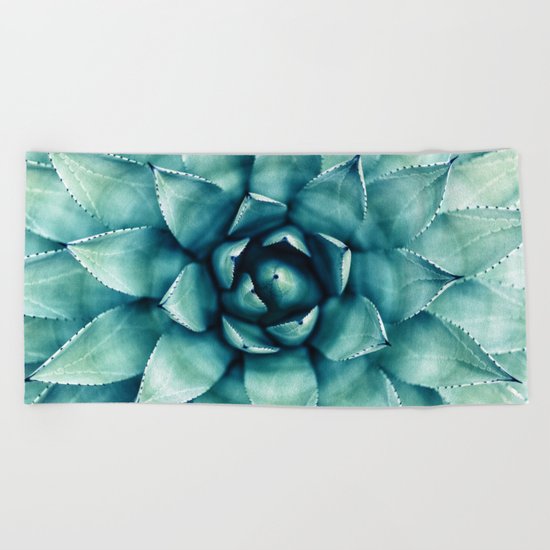 Succulent Beach Towel
