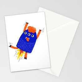 Rocket monster Stationery Cards