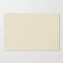 Creamy Off White Ivory Solid Color Pairs PPG Irresistible PPG1094-1 - All One Single Shade Colour Canvas Print