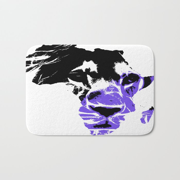Africa Lion : Purple Bath Mat