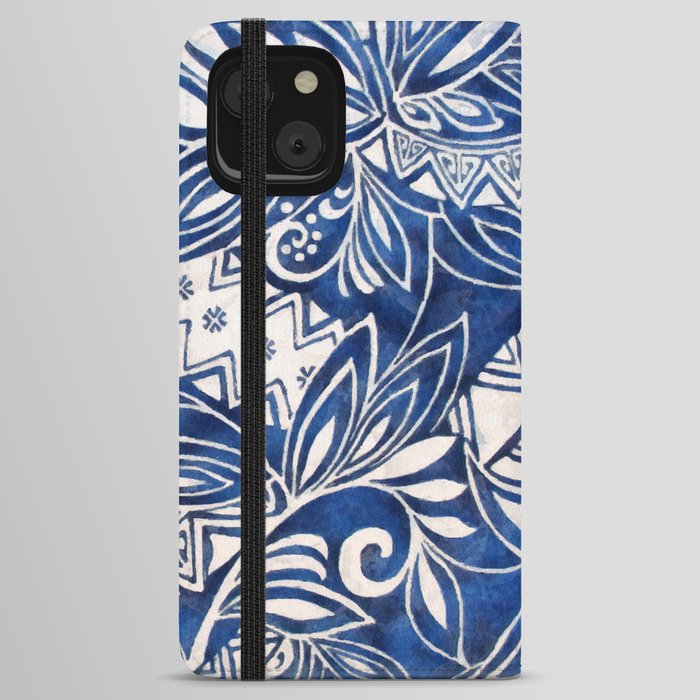 Hawaiian tribal pattern II iPhone Wallet Case