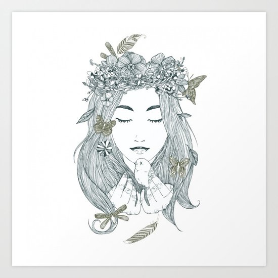 Mother nature Art Print