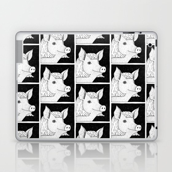 Pig In A Wig Laptop & iPad Skin