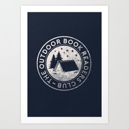 Outdoor Book Readers Club badge Art Print