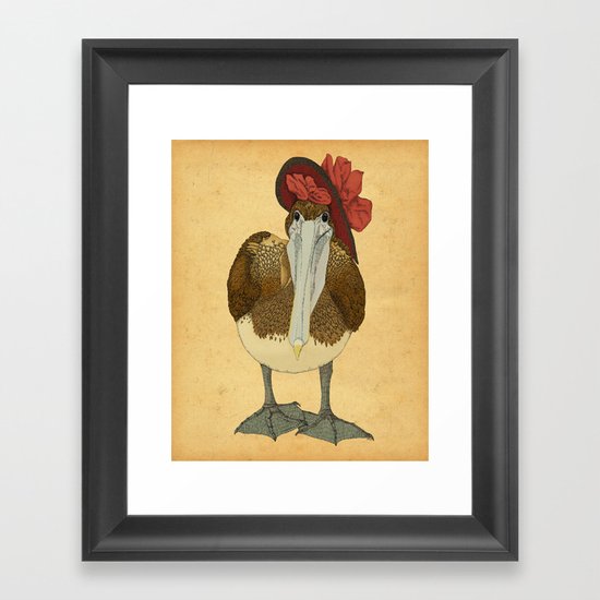 Plumpkin Ploshkin Pelican Jill Framed Art Print