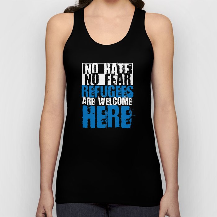Refugees Are Welcome Escape Refugees Tank Top