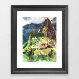 Machu Picchu Peru South America Framed Art Print