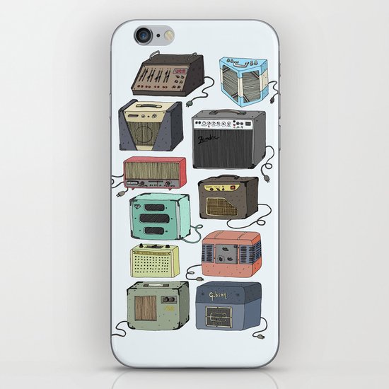 amplifiers old school iPhone & iPod Skin