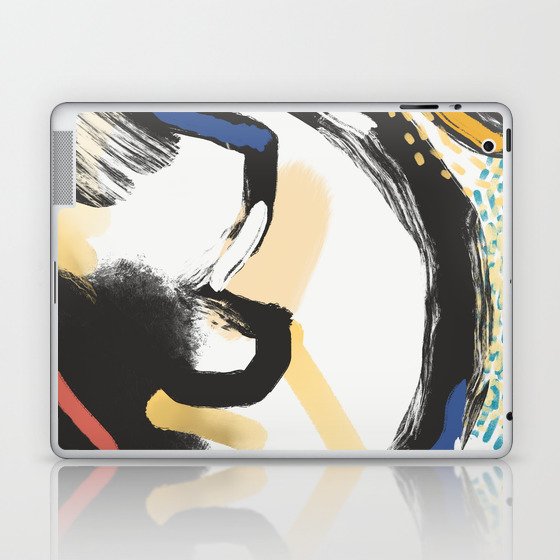 Painterly abstract expressionism Laptop & iPad Skin