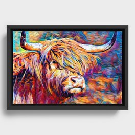 Highland Cow 6 Framed Canvas