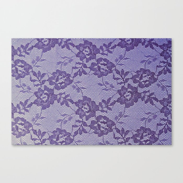 Purple lace Canvas Print