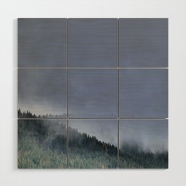 Mist in the Scottish Highlands in I Art Wood Wall Art