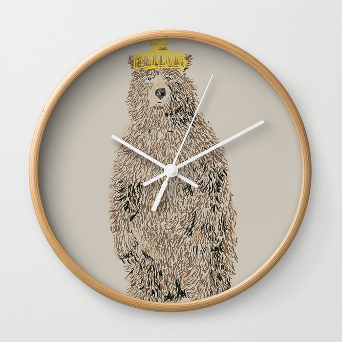 Honey Bear Wall Clock