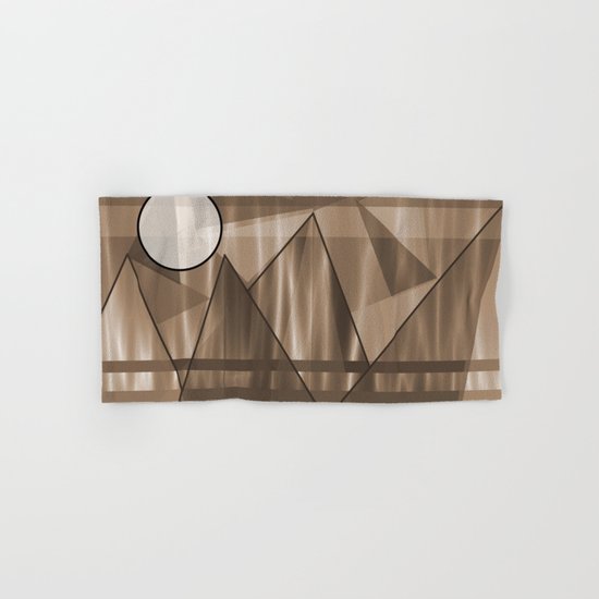 Sepia Landscape Hand & Bath Towel