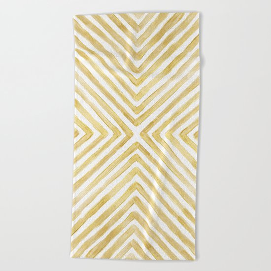 Gilded Bars Beach Towel