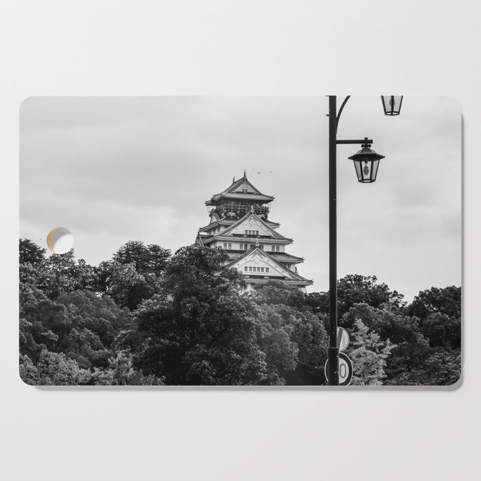 Osaka Castle BNW Cutting Board