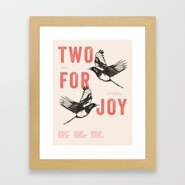 Two for Joy Framed Art Print