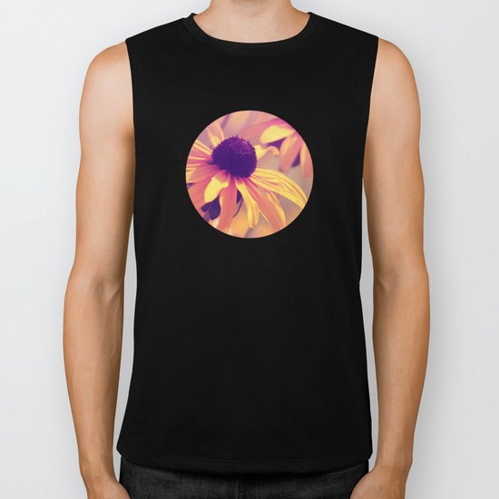 Yellow Flower - Rudbeckia Biker Tank