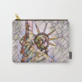 Statue of Liberty Mosaic Carry-All Pouch