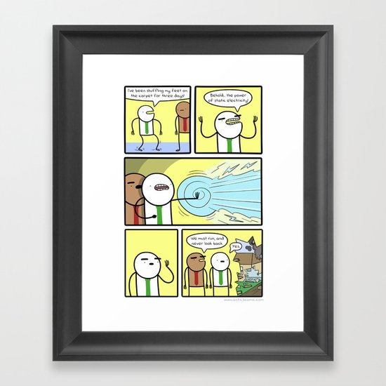 Antics #334 - highly charged Framed Art Print