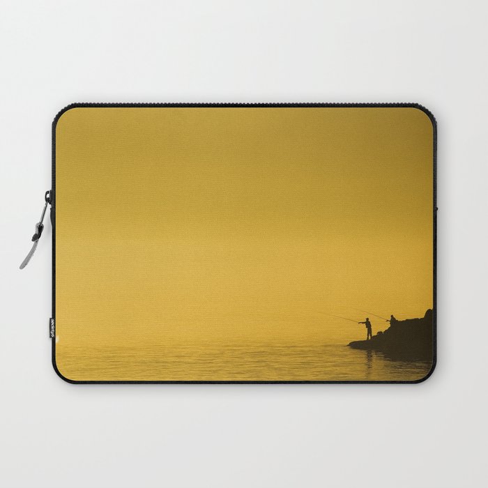 Paint Pêcheur sun yellow Laptop Sleeve