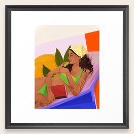 Bookish Framed Art Print